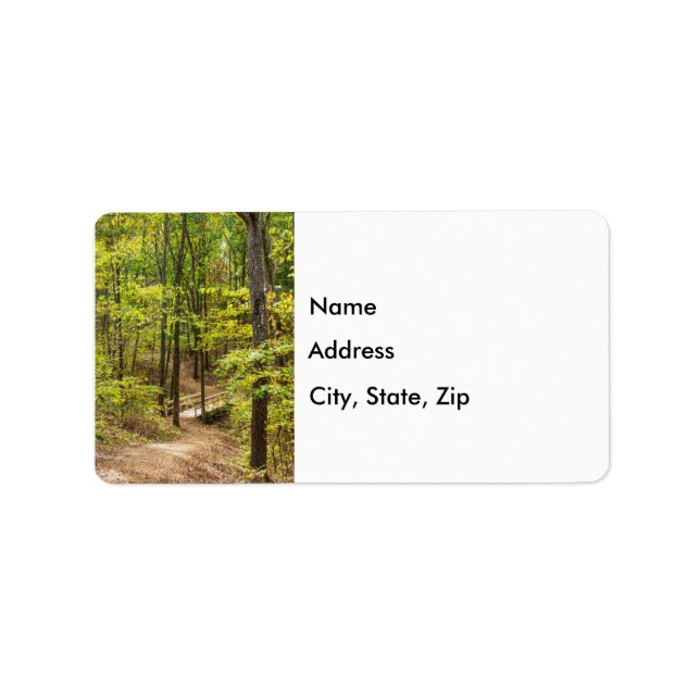 Chemin D'Accès Au Étiquette de adresse De Pont (Devant)