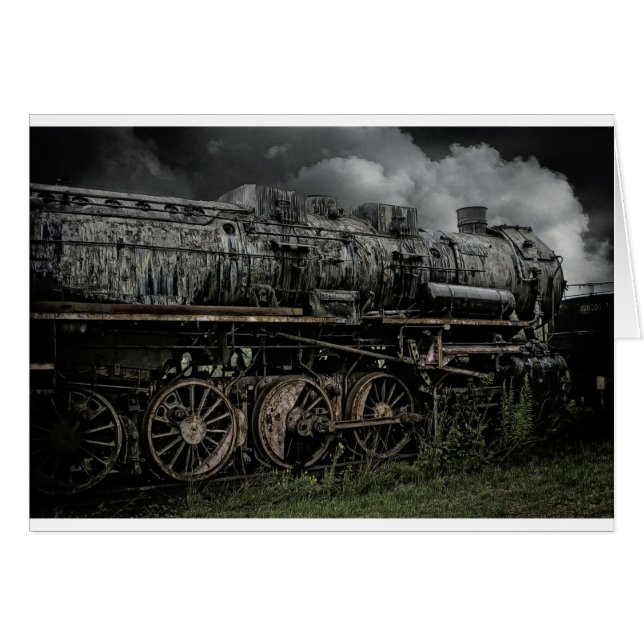 chemin de fer locomotif de rail de train de (Devant horizontal)
