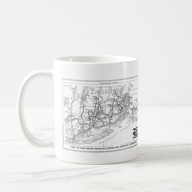 Chemin de fer New Haven 1956     CarteCafé Mug (Gauche)