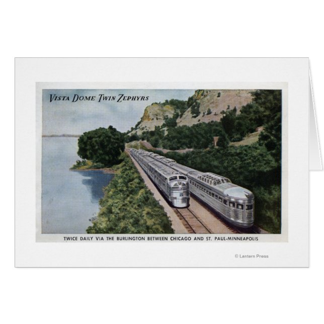 Chemin de fer Vista Dome Twin Zephers (Devant horizontal)