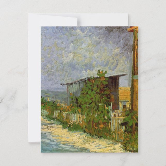 Chemin de Montmartre et Tournesols par Vincent van (Devant)