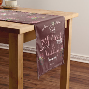 Chemin De Table Court 7e année Mariage Frénésie Onyx
