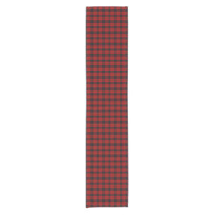Chemin De Table Court à damiers Noël Rouge Buffalo Plaid