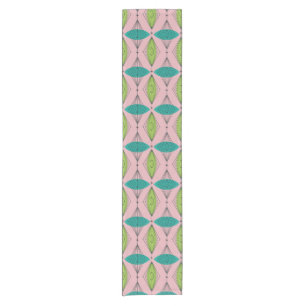 Chemin De Table Court Agent de table Atomic Pink Ogee et Starbursts