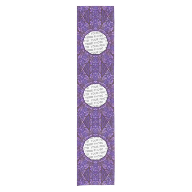 Chemin De Table Court Antique Frame III + votre image & backgr. (Devant)