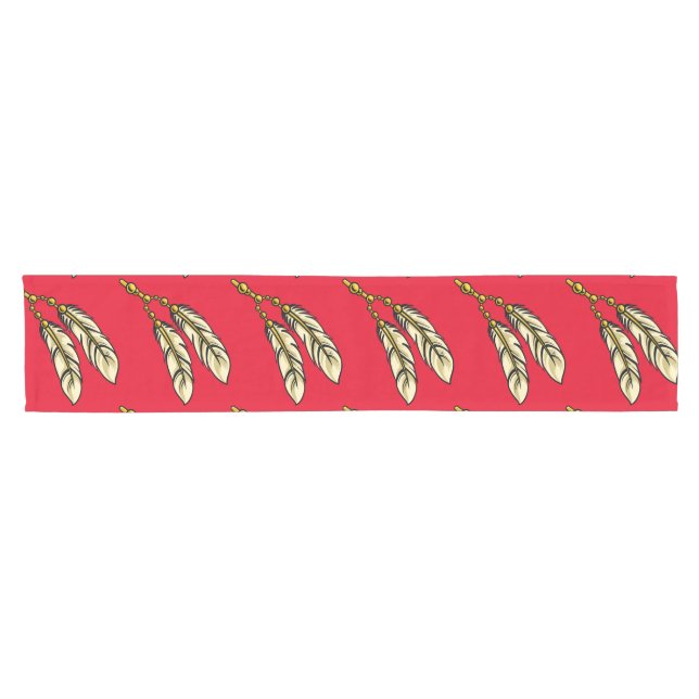 Chemin De Table Court Apache Feathers Thunder_Cove (Horizontal)