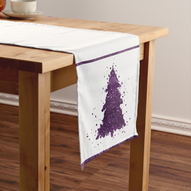 Chemin De Table Court Arbre de Noël Moody | Plum profond (In Situ)