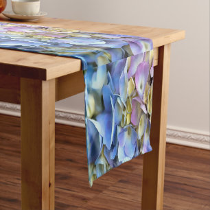 Chemin De Table Court Arbuste bleu Hydrangea Arbuste Artistique Bossom