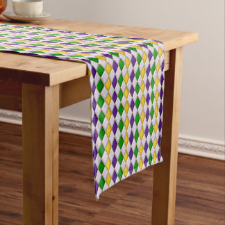Chemin De Table Court Arlequin en verre tendu