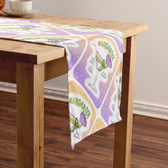 CHEMIN DE TABLE COURT ART DE COCKTAIL DE RECETTE DE MARGARITA (In Situ)