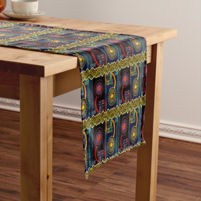 Chemin De Table Court Art folklorique africain Design de jardin (In Situ)