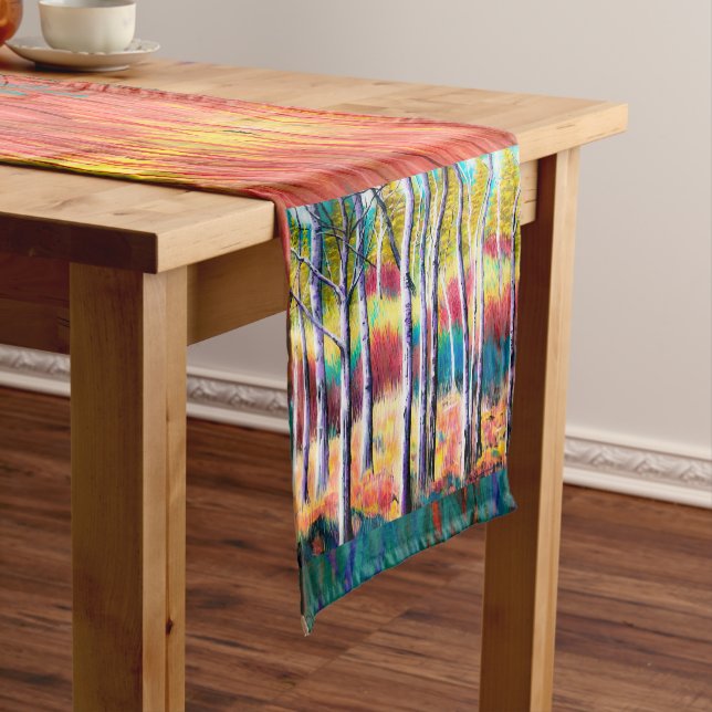 Chemin De Table Court Aspen Abstrait Tablerunner (In Situ)