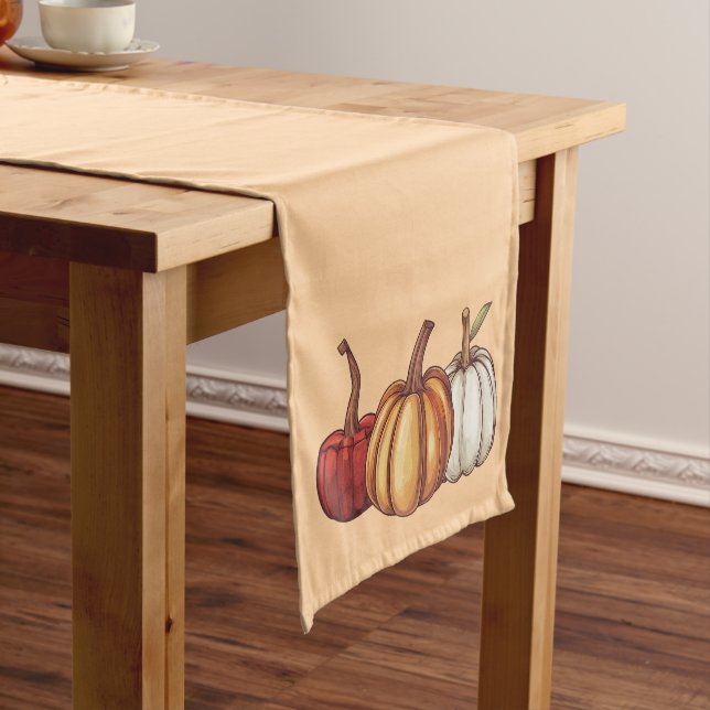 Chemin De Table Court Automne Moisson Automne Thanksgiving Table Runer (In Situ)