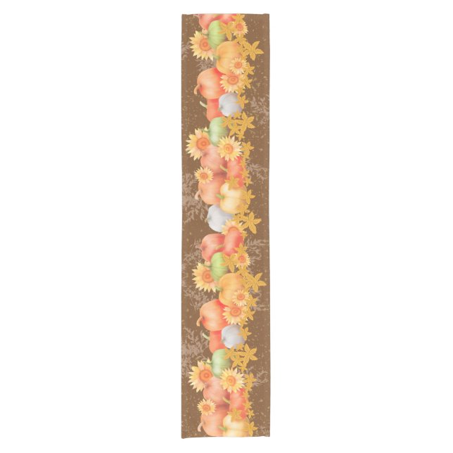 Chemin De Table Court Automne Thanksgiving Brown Table Runer (Devant)