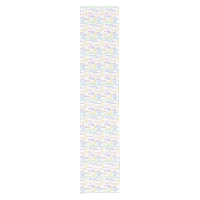 Chemin De Table Court Baby shower mot art table runner (Devant)