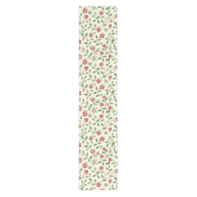 Chemin De Table Court baies fraîches et feuilles (Devant)