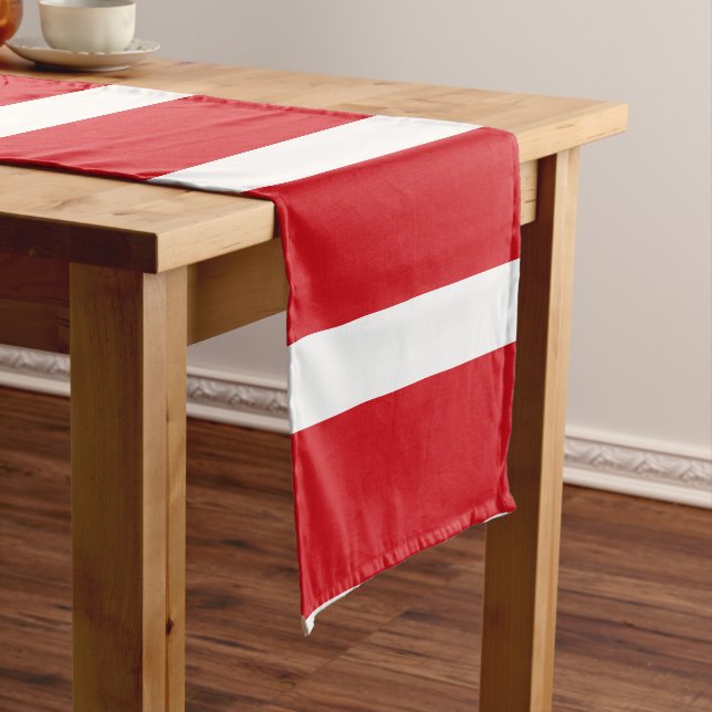 Chemin De Table Court Bande rouge (In Situ)