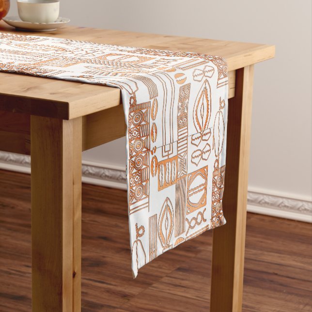 Chemin De Table Court Batik perles Motif (In Situ)