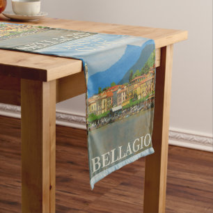 Chemin De Table Court Bellagio Italie Poster Table Runner