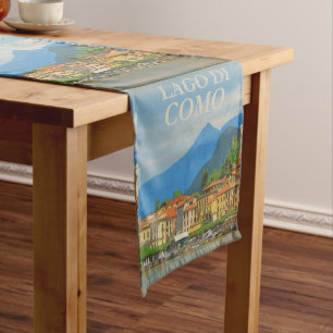 Chemin De Table Court Bellagio Italie Poster Table Runner