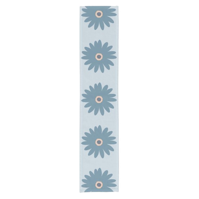 Chemin De Table Court Bleue Daisy (Devant)