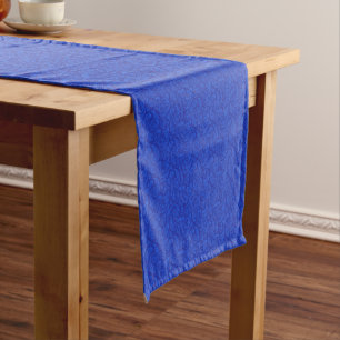 Chemin De Table Court Blue Paisley