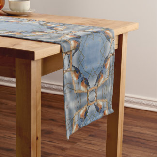 Chemin De Table Court Bluebird Nature Kaleidoscope Abstrait