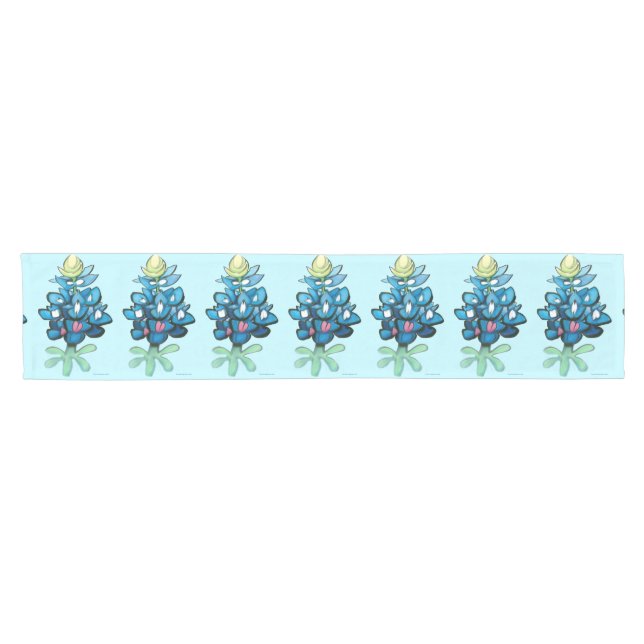 Chemin De Table Court Bluebonnets (Horizontal)