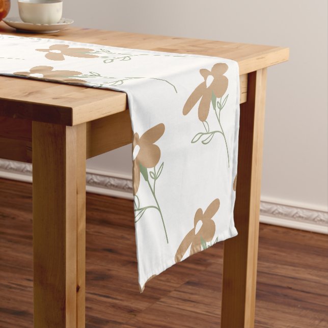 Chemin De Table Court Boho Floral Mariage (In Situ)