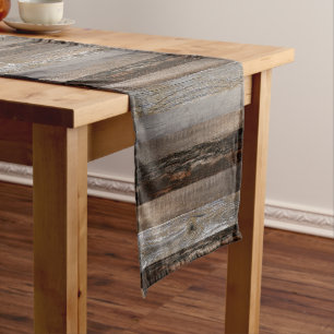Chemin De Table Court Bois récupéré Bois rustique Barre Vintage Bois Sho