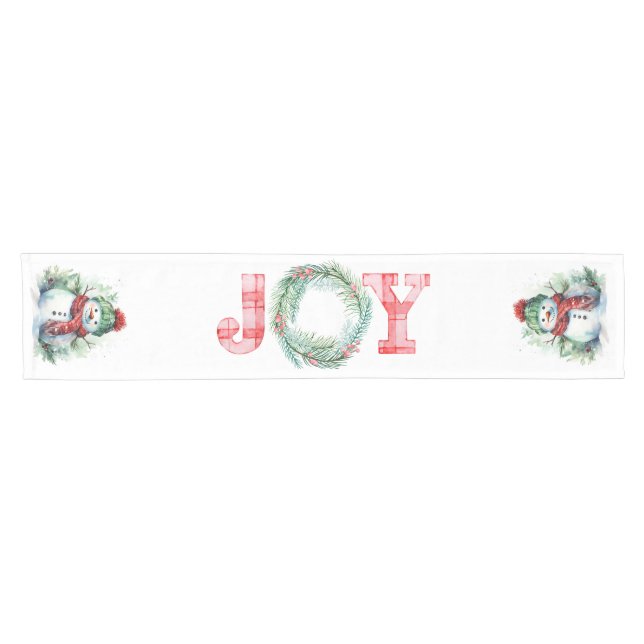 Chemin De Table Court bonhommes de neige JOY (Horizontal)