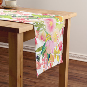 Chemin De Table Court Bouquet PixDezines Floral/Aquarelle/Printemps