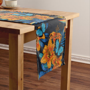 Chemin De Table Court Bouquet tropical