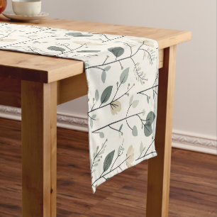 Chemin De Table Court Branches de Serenity Scandinavian Table Runner