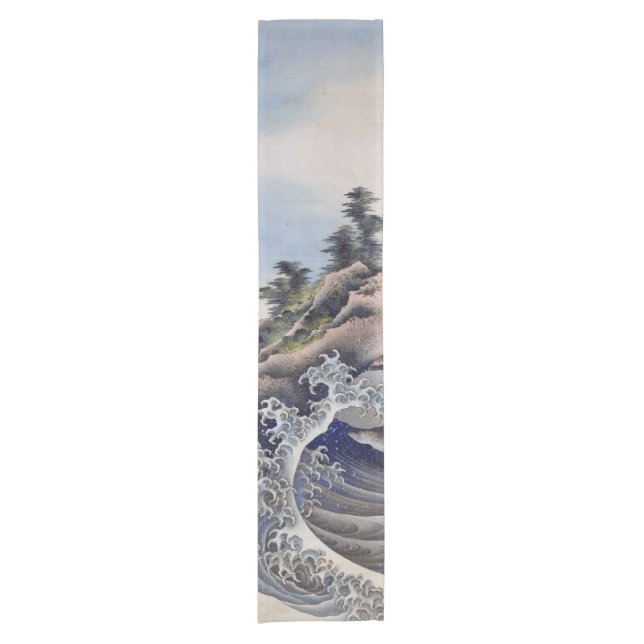 Chemin De Table Court Breaking Waves, Hokusai (Devant)