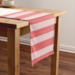 Chemin De Table Court Bright Color Stripes Moderne Message personnalisé