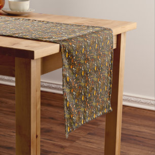 Chemin De Table Court Broderie de champignons Cottagecore