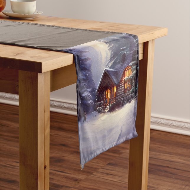 Chemin De Table Court Cabine Mystique Rustique De Journal Parmi Les Ever (In Situ)