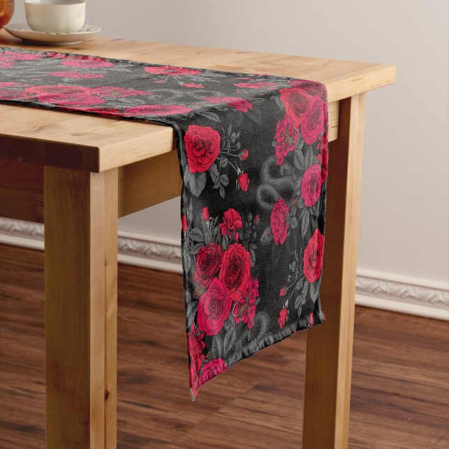 Chemin De Table Court Caché en rose (In Situ)
