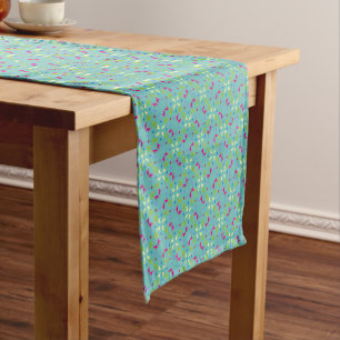 Chemin De Table Court Cadeau de maison à motif graphique de Bouledogue F