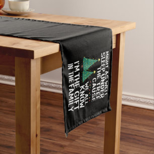 Chemin De Table Court Cadeau de Noël autant dormir sous l'arbre