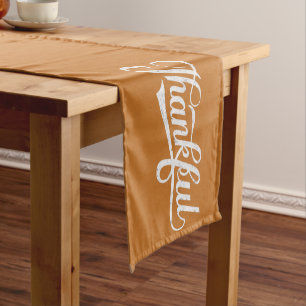 Chemin De Table Court Cadeau de Thanksgiving vintage reconnaissant d'aut
