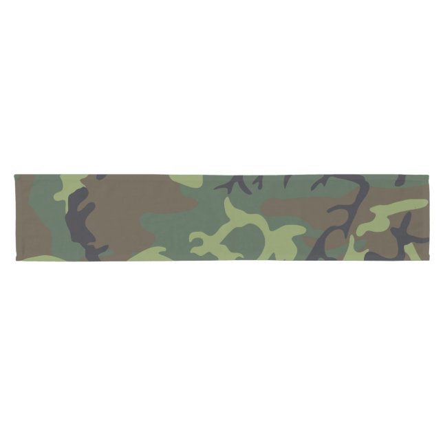 Chemin De Table Court Camion militaire de Green Forest (Horizontal)