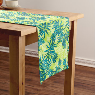 Chemin De Table Court Camo d'ananas Hawaiian Tropical