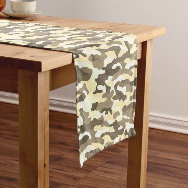 Chemin De Table Court Camouflage du désert (In Situ)