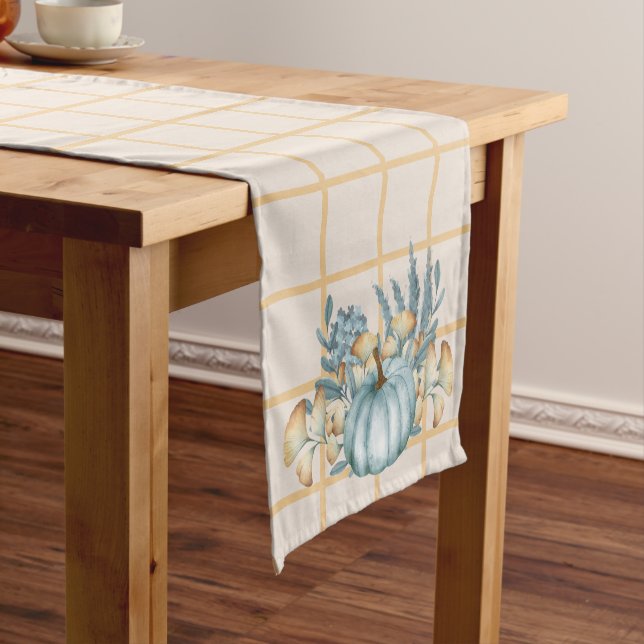 Chemin De Table Court Caramel Citrouille vintage (In Situ)