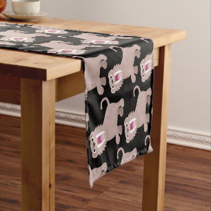 Chemin De Table Court Caricature du tigre mignon Saber Toothed Smilodon