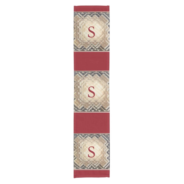 Chemin De Table Court Carré Dimensionnel-S Courte Table Runner (Devant)