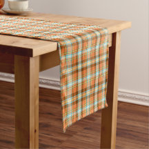 Carreaux orange et marron d'automne