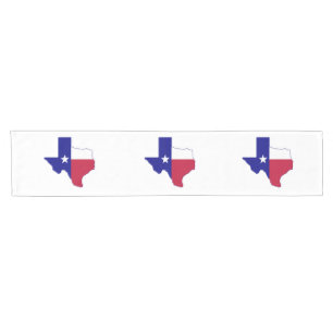 Chemin De Table Court Carte du drapeau du Texas